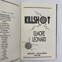 Killshot by Elmore Leonard 1989 HCDJ Book Club Edition