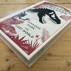 JURASSIC PARK/THE LOST WORLD Michael Crichton ~Leather Bound ~ Sealed