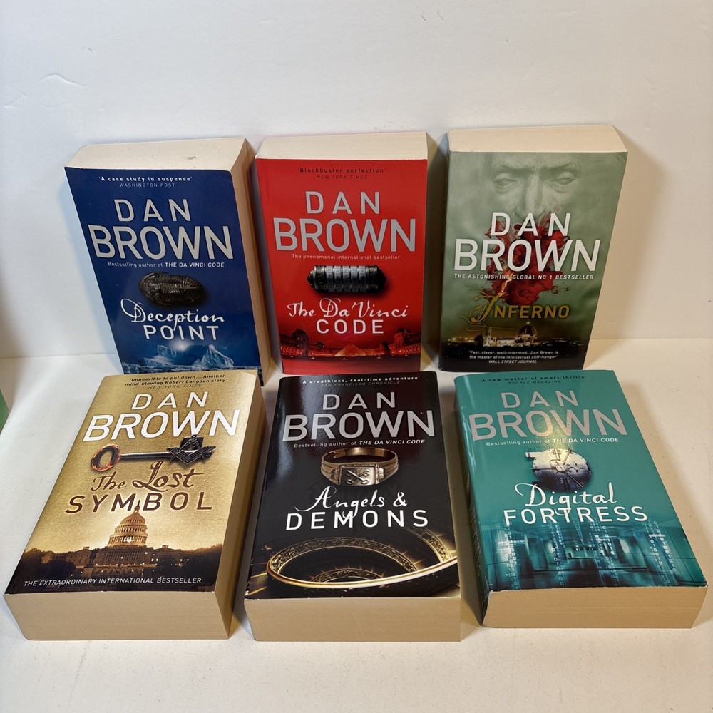 Robert Langdon Series 6 of 7 Books Paperback Set by Dan Brown – Corgi Books