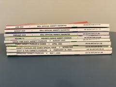 Lot of 9 Penny Press and Dell Variety Puzzle Books
