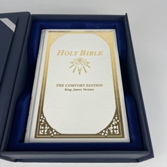 Holy Bible Comfort Edition King James Version White Gift Box Like New