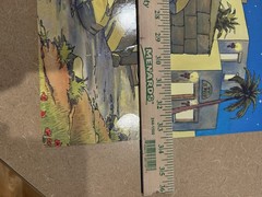 Vintage The Christmas Story Panorama Scene Warner Press 1988 Nativity Backdrop