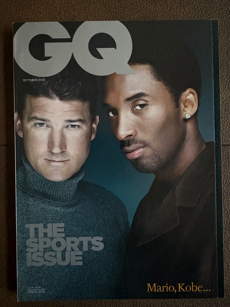 GQ Magazine Back Issue ~ October 2001 ~ KOBE BRYANT, Lemieux / The Sports Issue
