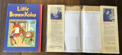 Little Brown Koko 1940 Dorothy Wagstaff HC w Dust Jacket Rare Vintage Children’s