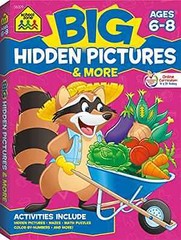School Zone – Big Hidden Pictures & – Paperback, by School Zone; Joan – Good o