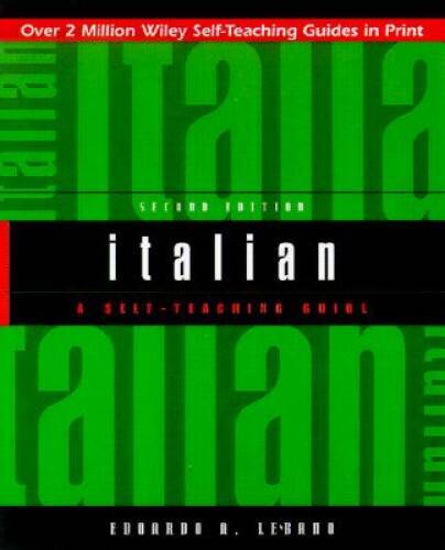 Italian: A Self-Teaching Guide, 2nd Edition – Paperback – VERY GOOD
