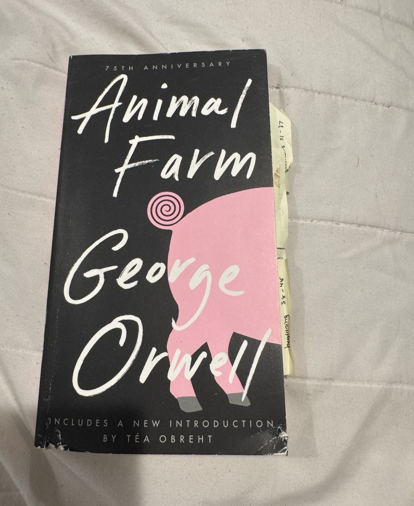George Orwell Animal Farm 75th Anniversary Edition Paperback Satire Signet