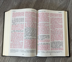 The Living Bible Large Print Edition Red Letter Holy Spiritual Book
