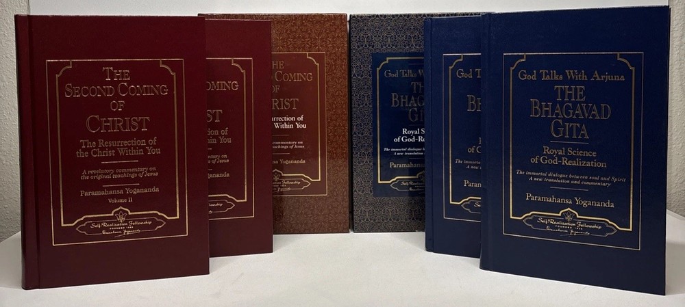 Second Coming of Christ & Bhagavad Gita By Paramahansa Yogananda Slipcases Good
