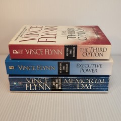 Lot of 3 Vince Flynn Mystery Thriller Paperback Book Third Option