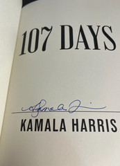 SIGNED Kamala Harris 107 Days BOOK 1st Edition Vice President Autographed NEW