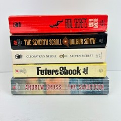 Lot of 5 Crime Horror Adventure PB Books/Novels Multiple Titles/Authors