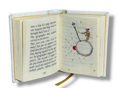 The Little Prince tiny book leather hardcover with slipcase made in Germany 264p