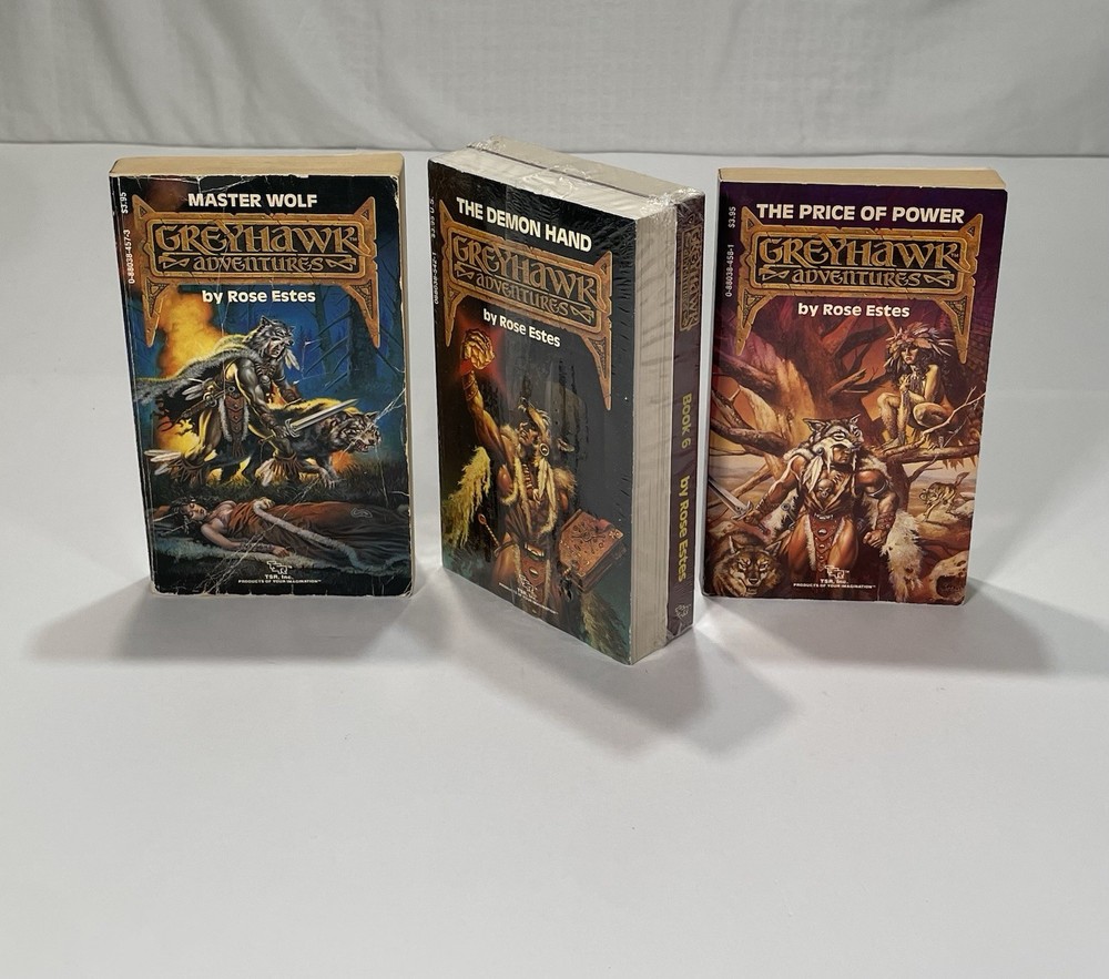 TSR Endless Quest Master Wolf Greyhawk Adventures Rose Estes Book 3-6 Sealed D&D