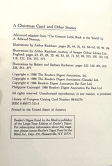 A CHRISTMAS CAROL & OTHER STORIES CHARLES DICKENS 1988 Reader’s Digest Rackham