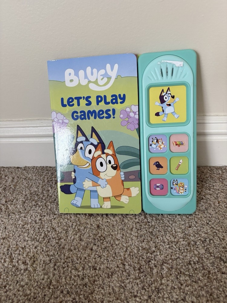 Bluey: Let’s Play Games! Sound Book by Pi Kids (2025, Children’s Board Books)