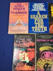 11 Vintage Occult Paperback Books – Consciousness Pyramids Etc