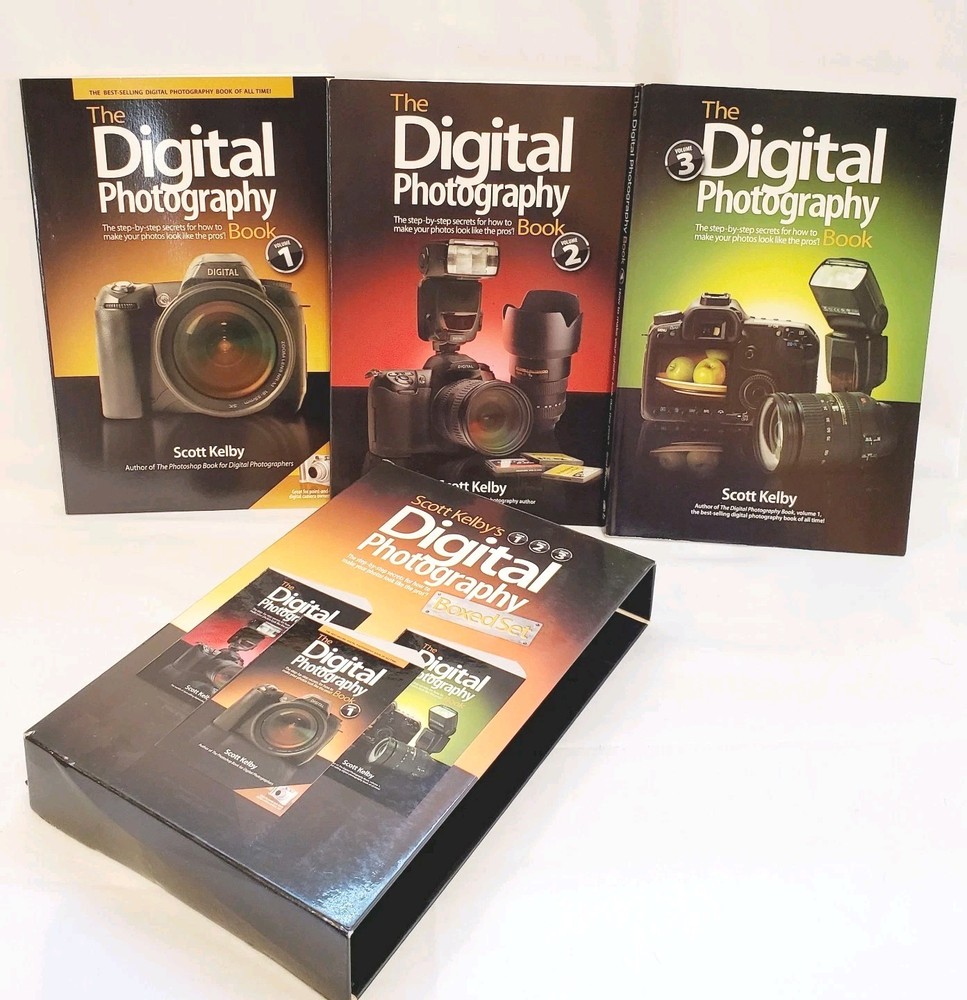 Scott Kelby’s Digital Photography by Kelby Volumes 1, 2, & 3 Boxed Set