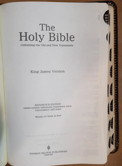 Nelson KIV Center Column Reference Words Of Jesus In Red Holy Bible 1989