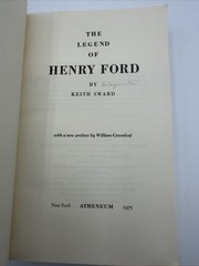 The Legend Of Henry Ford Keith Sward Paperback 3rd Printing 1975 550 Pages PB