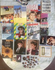 HUGE LOT ~ Duran Duran Memorabilia Books Posters Tourbook Pins Cassettes & More!