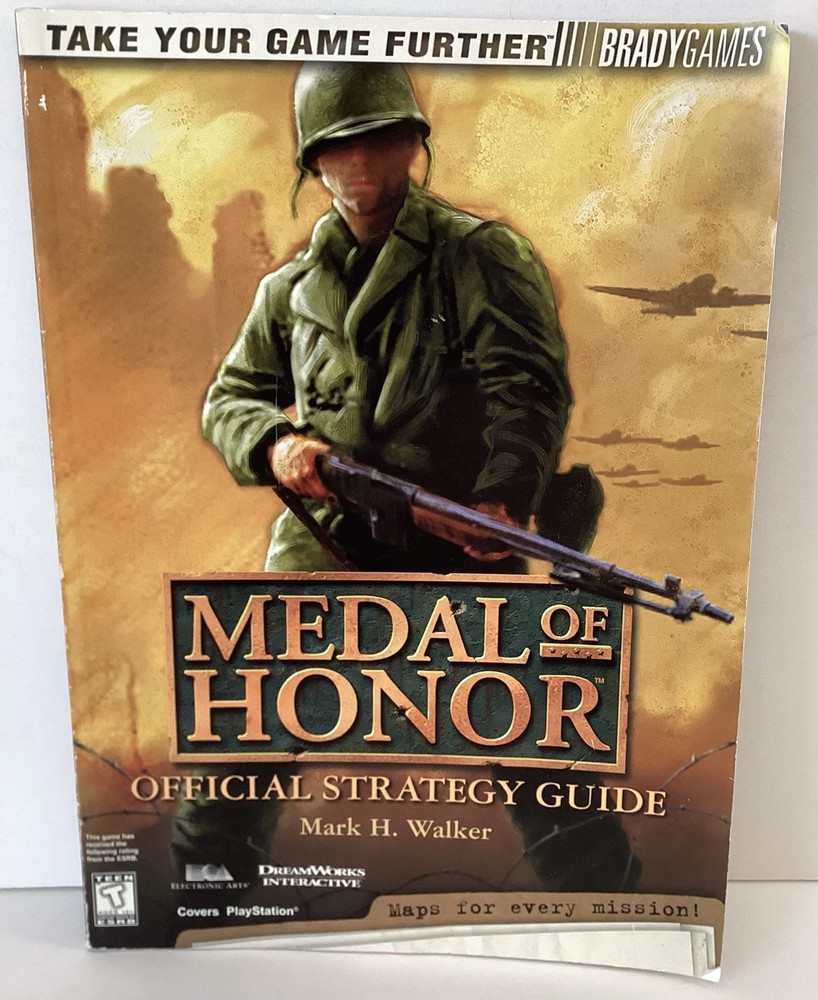 BradyGAMES Medal of Honor Official Strategy Guide Sony Playstation DreamWorks