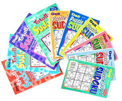 Lot 10 Penny Press Dell Sudoku Totally Puzzle Lovers Puzzle Books Easy Challenge