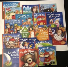 Lot Of 17 Children’s Nursery Rhyme Picture Books Illustrated By Wendy Straw