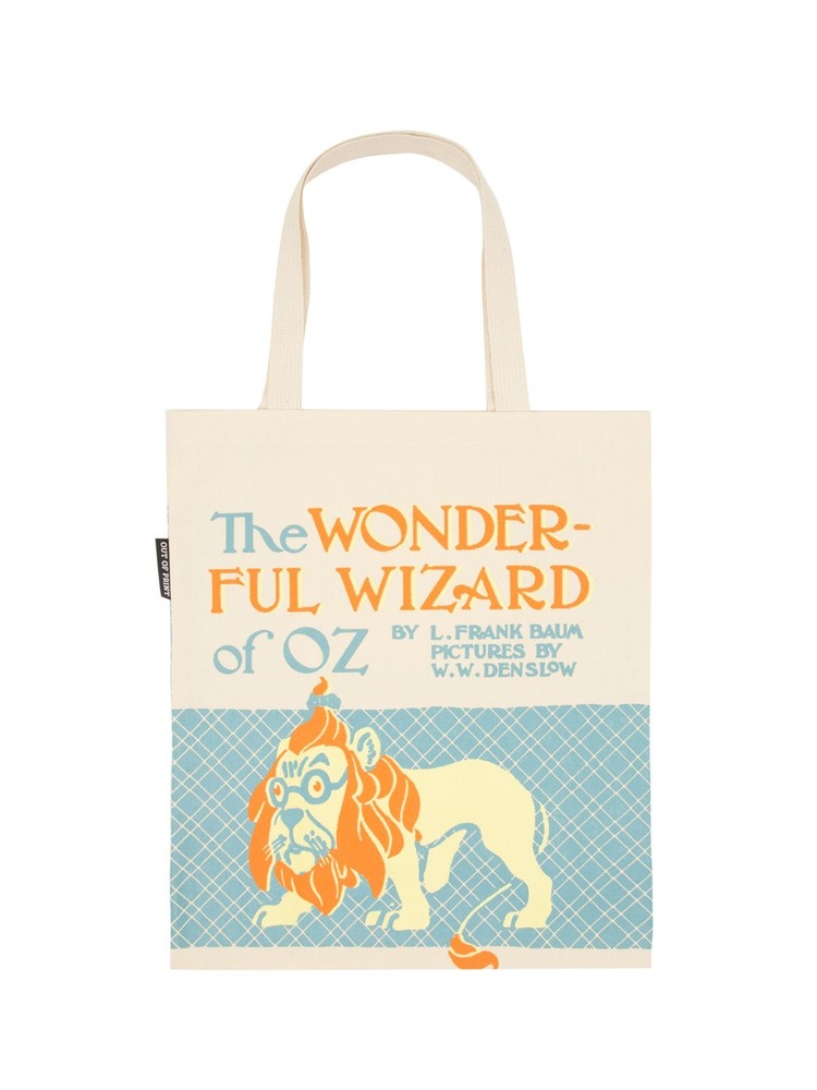 The Wonderful Wizard of Oz Tote Bag, 100% Cotton Canvas, 15″ W x 17″ H