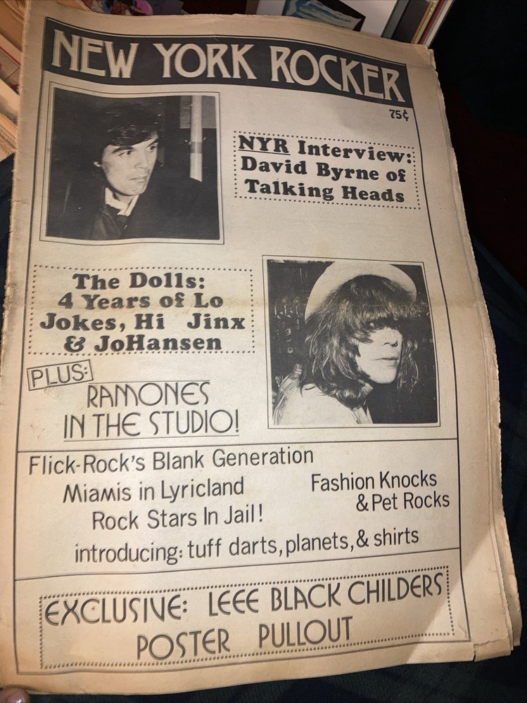 NEW YORK ROCKER MAGAZINE #2 Talking Heads RAMONES Dolls RARE David Byrne 1976