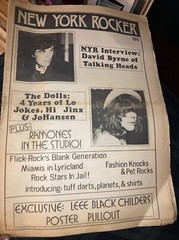NEW YORK ROCKER MAGAZINE #2 Talking Heads RAMONES Dolls RARE David Byrne 1976