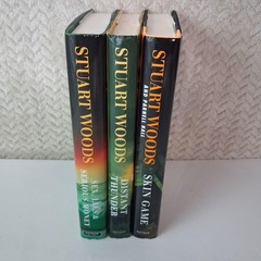 Sex Lies & Serious Money Distant Thunder Skin Game Stuart Woods Black HC Lot 3