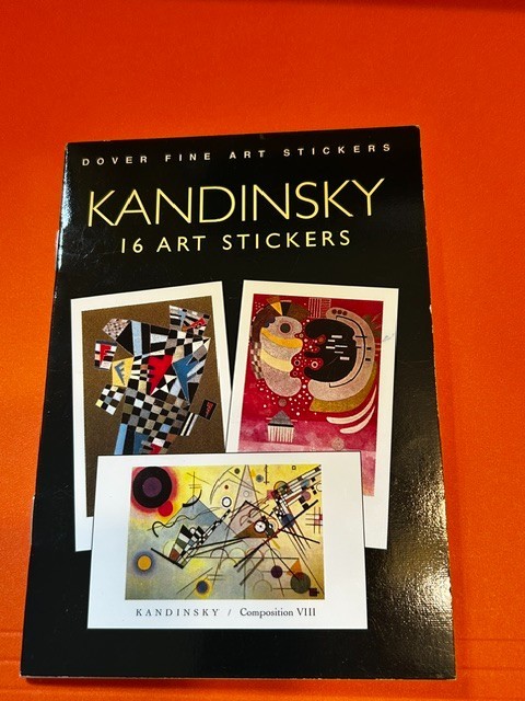 Wassily Kandinsky 16 Art Nouveau Stickers (Dover Fine Art) each is 1.75″ x 2.5″