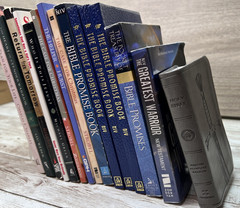 Lot of 15 Christian Bibles Jesus Related Books/ Booklets Vintage 4lbs