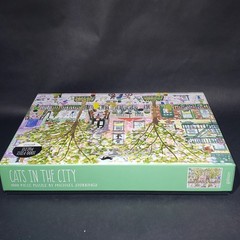 Galison Cats in the City 1000 Piece Puzzle M Storrings Reference Poster Sealed