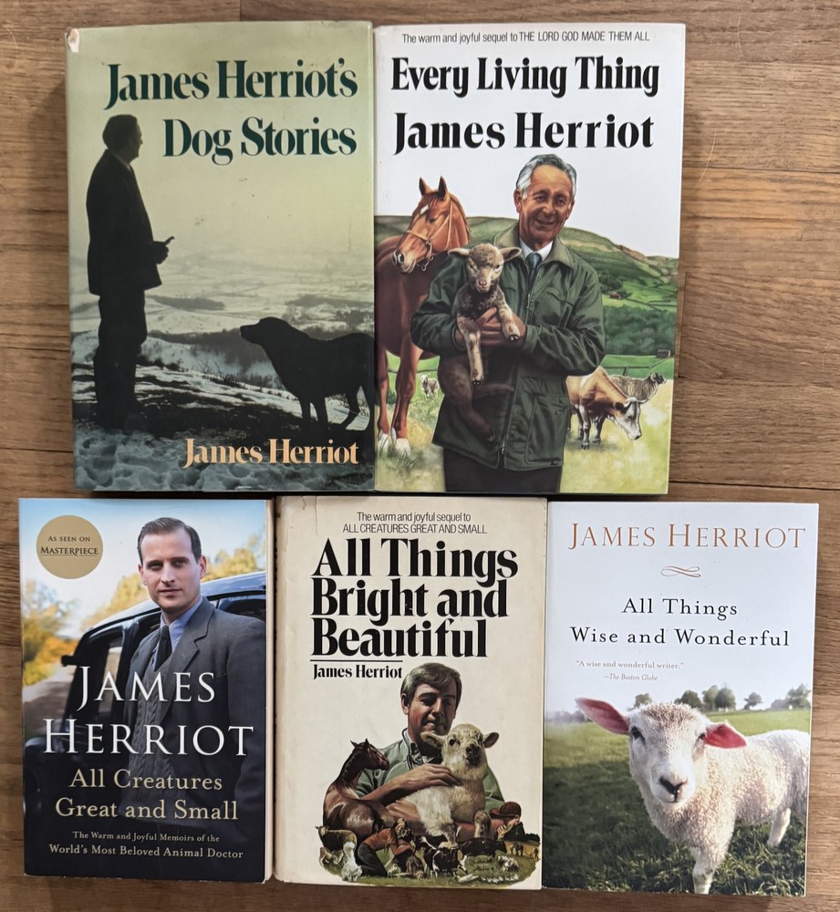 Complete Set ALL CREATURES GREAT AND SMALL 1-4 James Herriot Lot 6 HB/PB