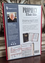 PROPHECY STUDY BIBLE : John Hagee Ministries (NKJV, Black Bonded Leather, NEW)