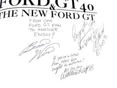 Ford GT40 and the New Ford GT (Signed – Al Axelrod, Brian Winer, Wallace A. Wyss