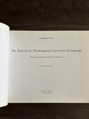 An Album of 19th Century Interiors Watercolors From Two Private Collections 1992