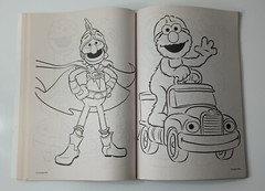 Sesame Street 123 Play With Me Jumbo Coloring Activity Book 2 Pages Used 2018