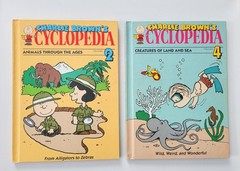 Vintage 1990 Charlie Brown’s 'Cyclopedia HCs Lot of 5: Books 2 4 6 8 9
