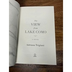 The View from Lake Como Adriana Trigiani Signed First Edition Hardcover Novel