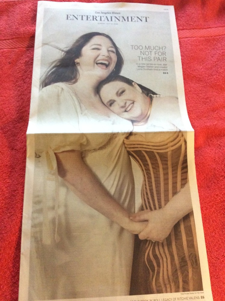 LA TIMES ENTERTAINMENT JULY 13 2025 MEGAN STALTER LENA DUNHAM