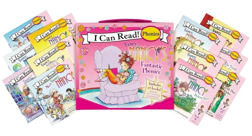 Fancy Nancy’s Fantastic Phonics: Includes 12 Mini-Books Featuring Short and Long