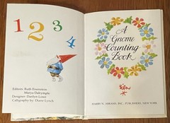 A Gnome Counting Book by Rien Poortvliet 1982 Harry Abrams Inc Vintage Rare HC