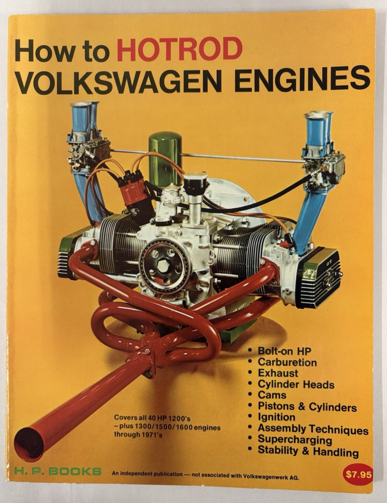 HOW TO HOT ROD VOLKSWAGEN ENGINES-Bill Fisher-H.P. Books-Paperback