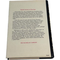 On Directing | Harold Clurman HC 1st Edition Theatre Acting Drama Vintage 1972