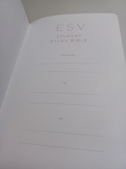 ESV Student Study Bible TruTone Chestnut 2011 Crossway