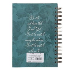 Christian Art Gifts Spiral Journal: Be Still and Know – Psalm 46:10