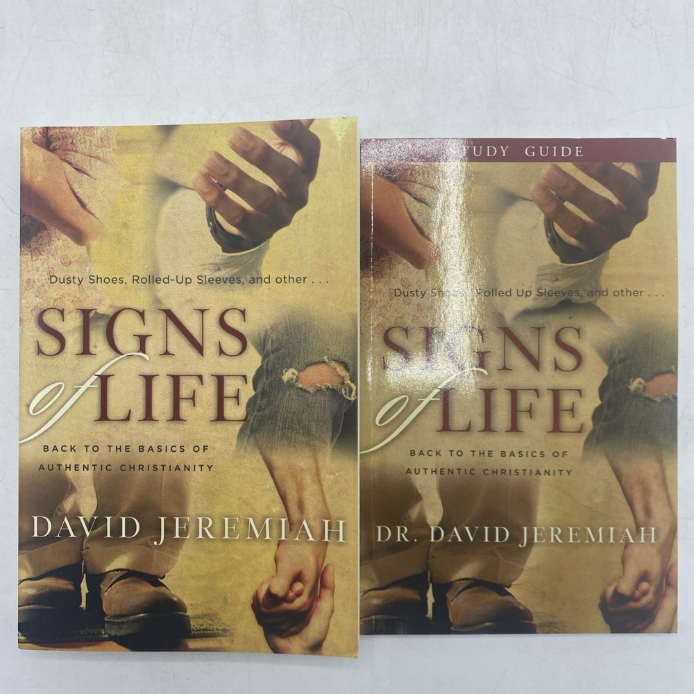 Signs Of Life by David Jeremiah Book & Study Guide – VERY GOOD